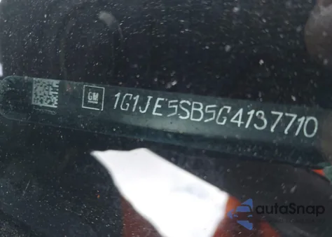 2016 Chevrolet Sonic Ltz Auto from USA, damaged, VIN 1G1JE5SB5G4137710